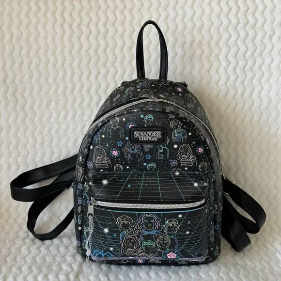 Funko Stranger Things Mini Backpack Blacklight & Neon EUC - Picture 1 of 13